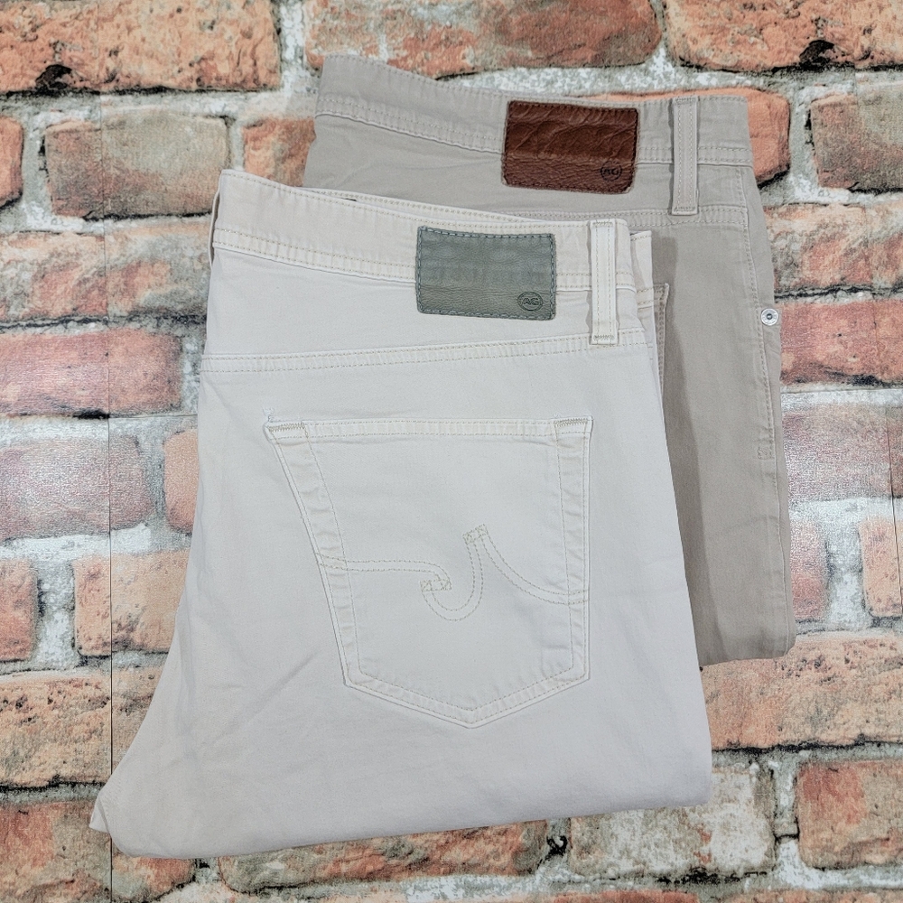 Adriano Goldschmied The Graduate Tailored Leg Khaki Pants Men's Lot Size 36x32